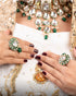Kundan Zar-e-Taj Bridal Set with Maala Nath and Ring
